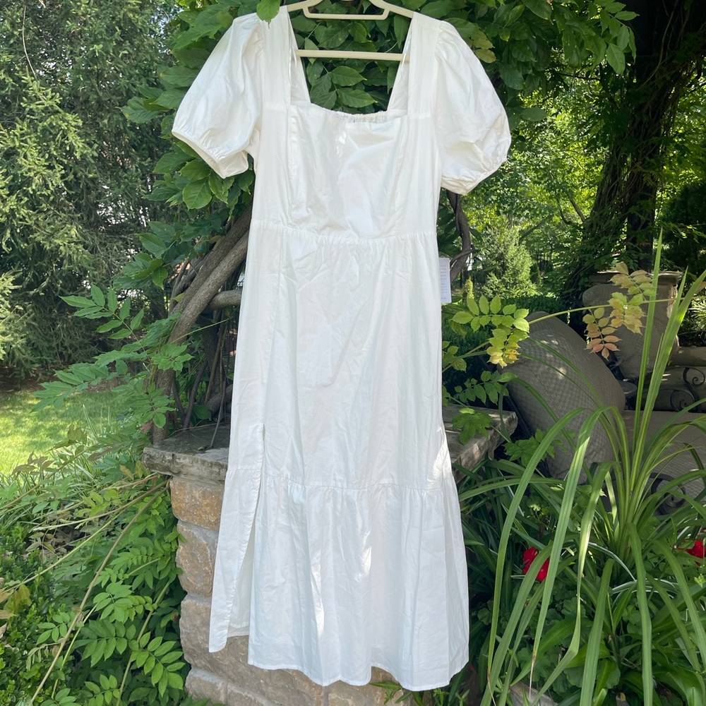 White “nap dress” style dress - ASTR the label